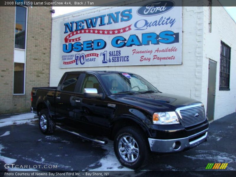 Black / Tan 2008 Ford F150 Lariat SuperCrew 4x4