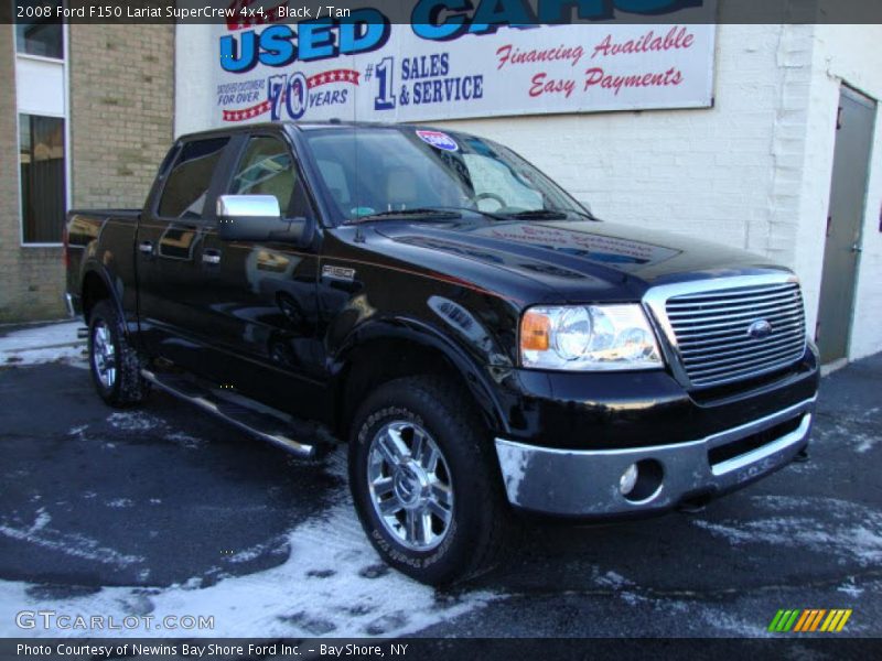 Black / Tan 2008 Ford F150 Lariat SuperCrew 4x4