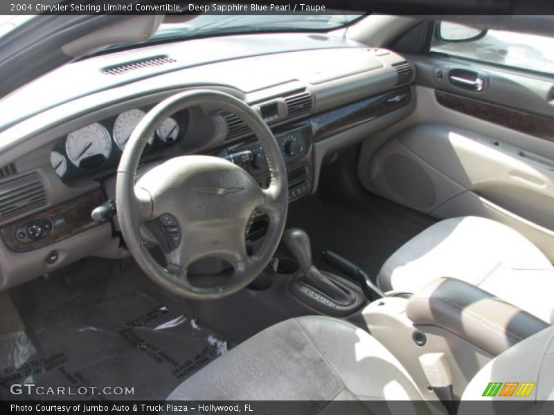 Taupe Interior - 2004 Sebring Limited Convertible 