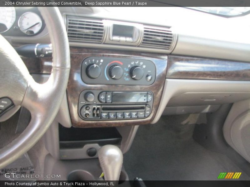 Deep Sapphire Blue Pearl / Taupe 2004 Chrysler Sebring Limited Convertible