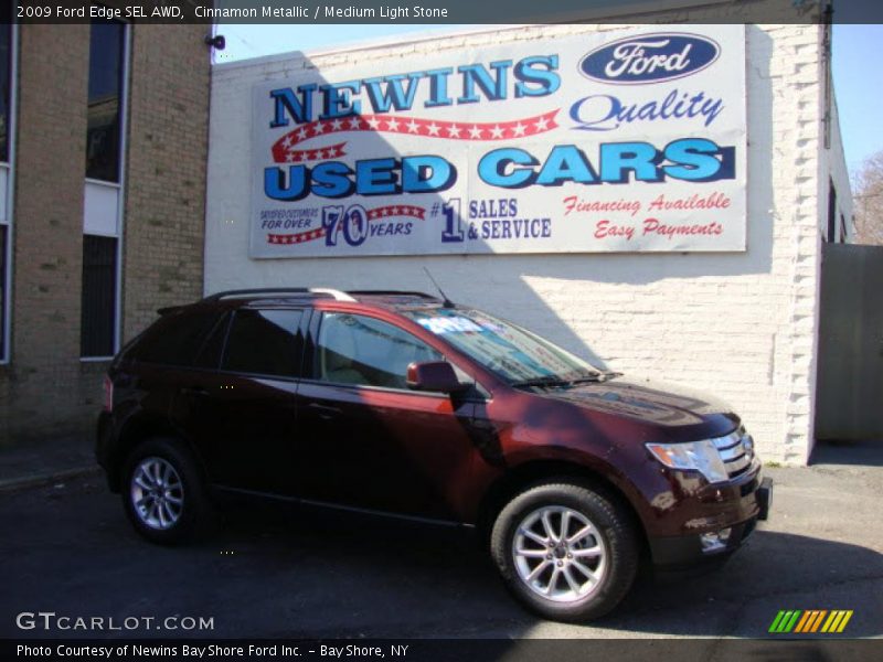 Cinnamon Metallic / Medium Light Stone 2009 Ford Edge SEL AWD