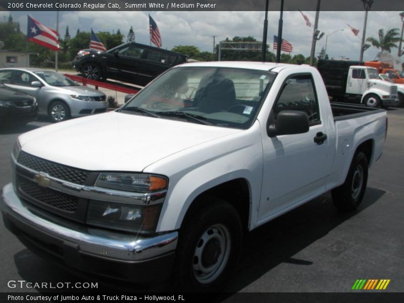 Summit White / Medium Pewter 2006 Chevrolet Colorado Regular Cab
