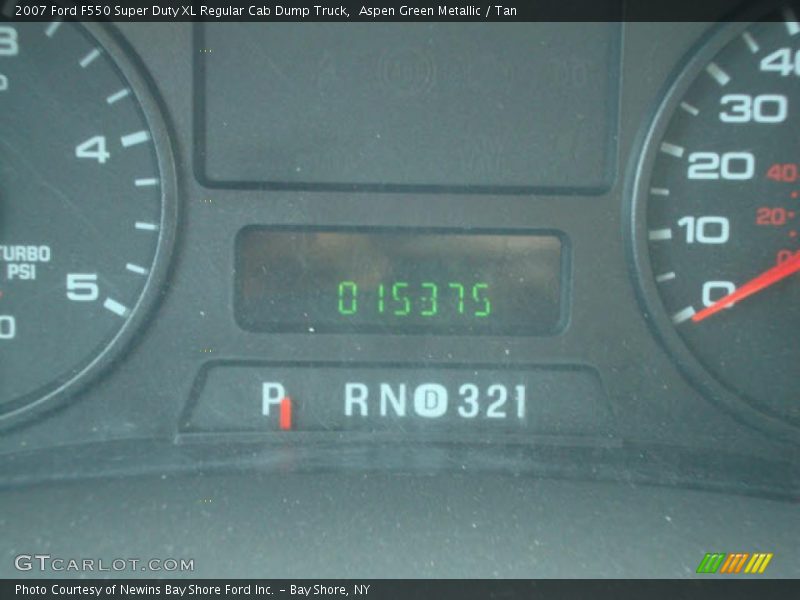Aspen Green Metallic / Tan 2007 Ford F550 Super Duty XL Regular Cab Dump Truck