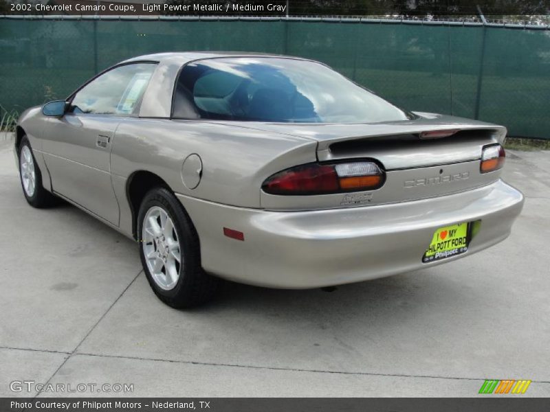 Light Pewter Metallic / Medium Gray 2002 Chevrolet Camaro Coupe