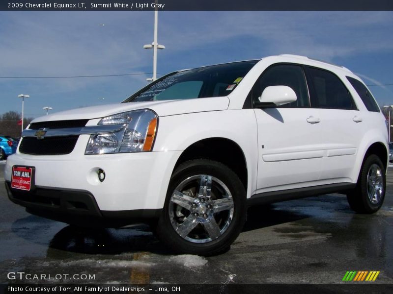 Summit White / Light Gray 2009 Chevrolet Equinox LT