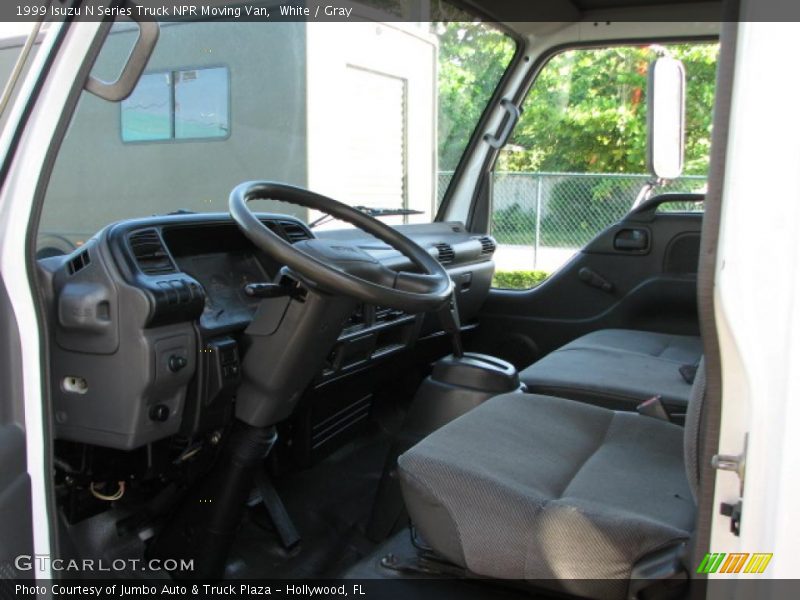 White / Gray 1999 Isuzu N Series Truck NPR Moving Van
