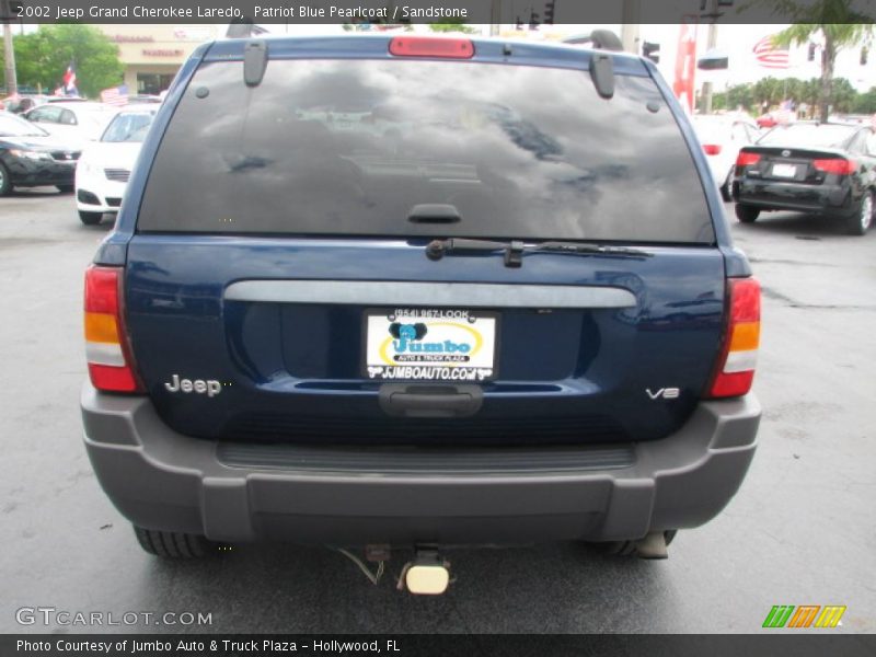 Patriot Blue Pearlcoat / Sandstone 2002 Jeep Grand Cherokee Laredo