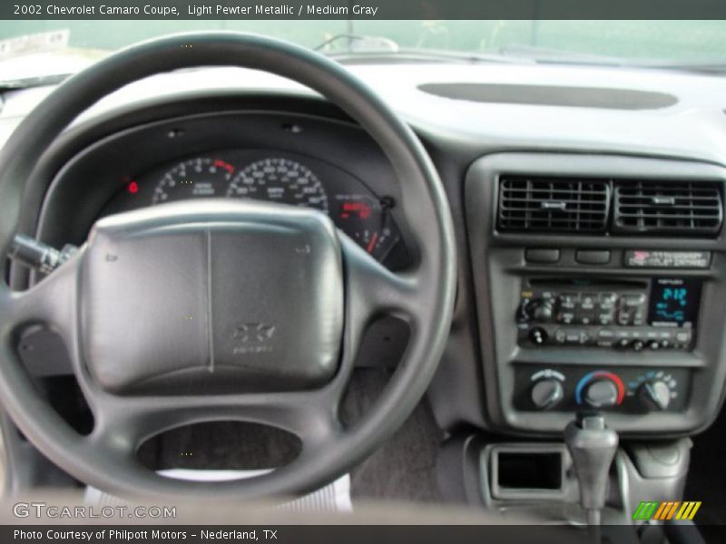 Light Pewter Metallic / Medium Gray 2002 Chevrolet Camaro Coupe
