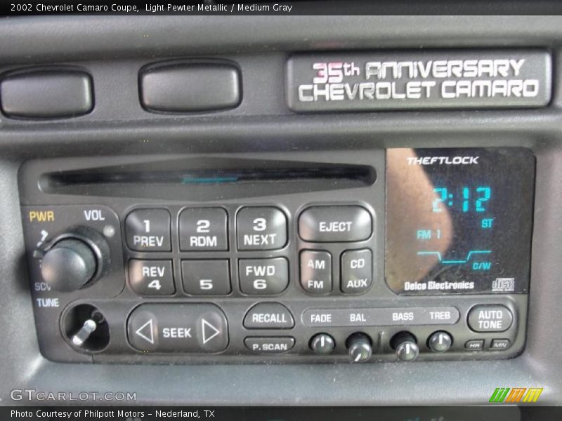 Dashboard of 2002 Camaro Coupe