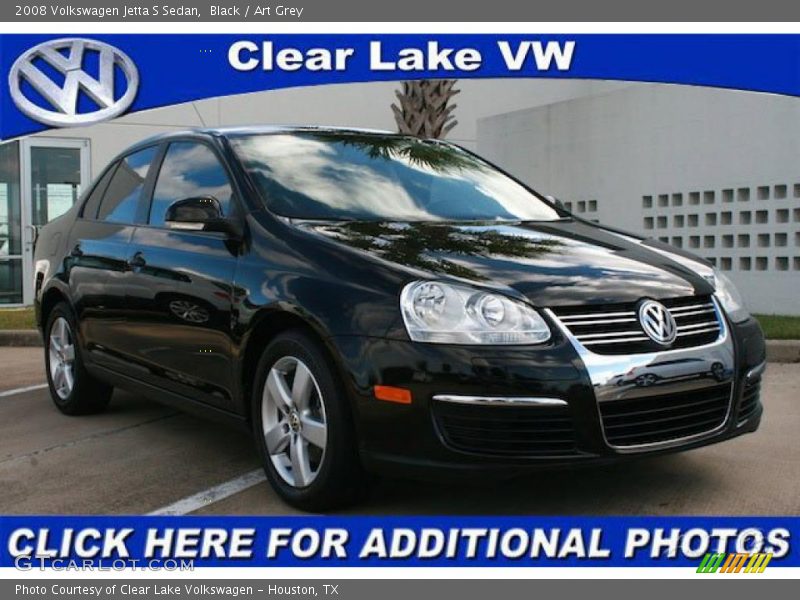 Black / Art Grey 2008 Volkswagen Jetta S Sedan