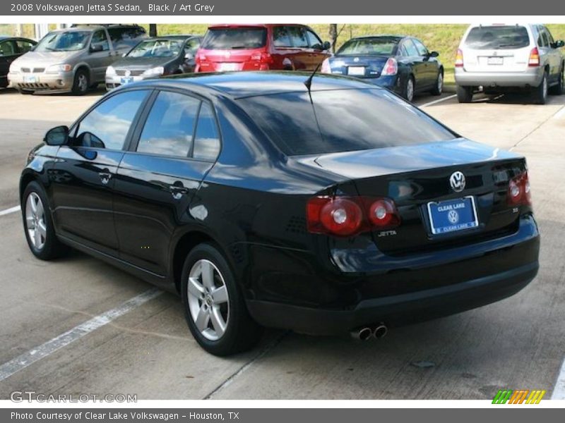 Black / Art Grey 2008 Volkswagen Jetta S Sedan
