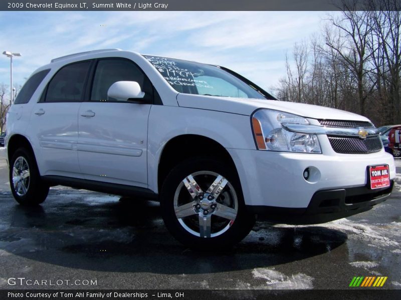 Summit White / Light Gray 2009 Chevrolet Equinox LT