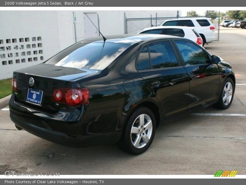 Black / Art Grey 2008 Volkswagen Jetta S Sedan