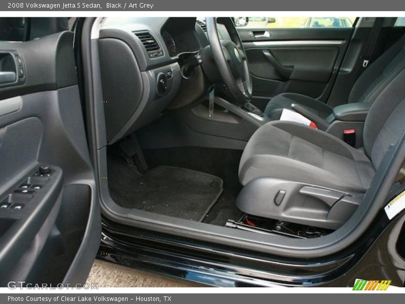 Black / Art Grey 2008 Volkswagen Jetta S Sedan