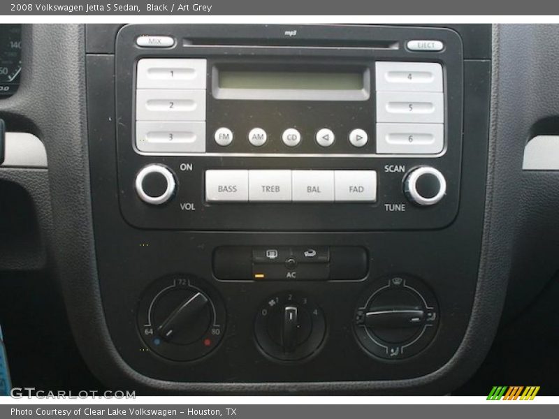 Black / Art Grey 2008 Volkswagen Jetta S Sedan