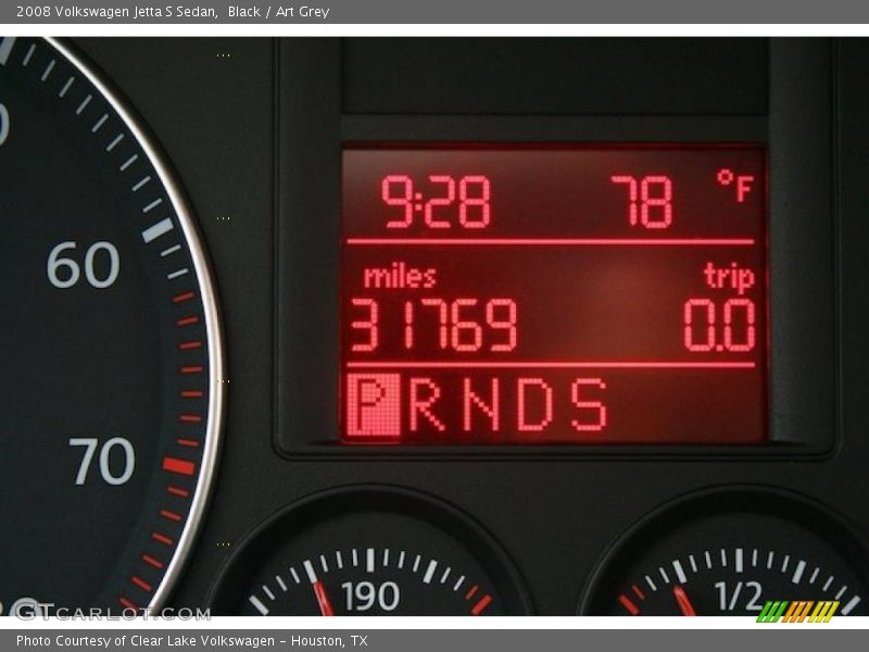 Black / Art Grey 2008 Volkswagen Jetta S Sedan