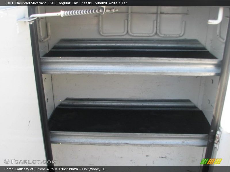 Summit White / Tan 2001 Chevrolet Silverado 3500 Regular Cab Chassis