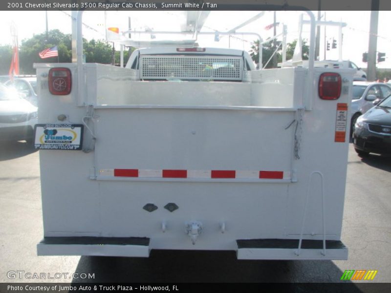 Summit White / Tan 2001 Chevrolet Silverado 3500 Regular Cab Chassis