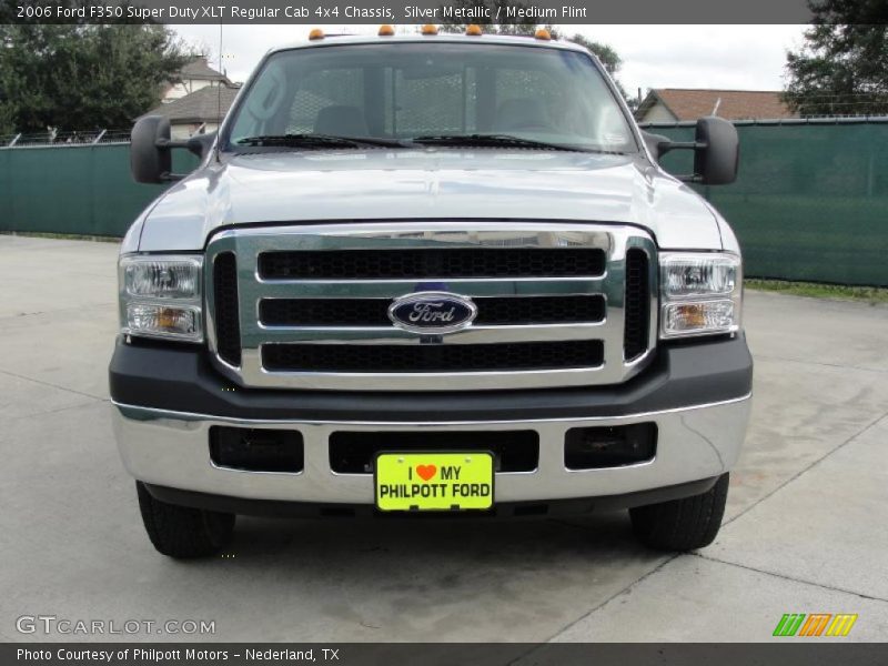 Silver Metallic / Medium Flint 2006 Ford F350 Super Duty XLT Regular Cab 4x4 Chassis