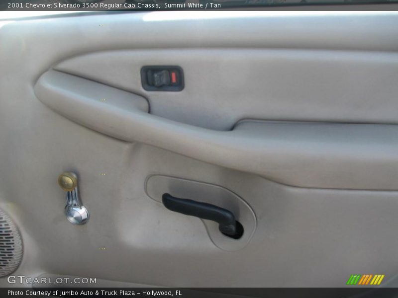 Summit White / Tan 2001 Chevrolet Silverado 3500 Regular Cab Chassis