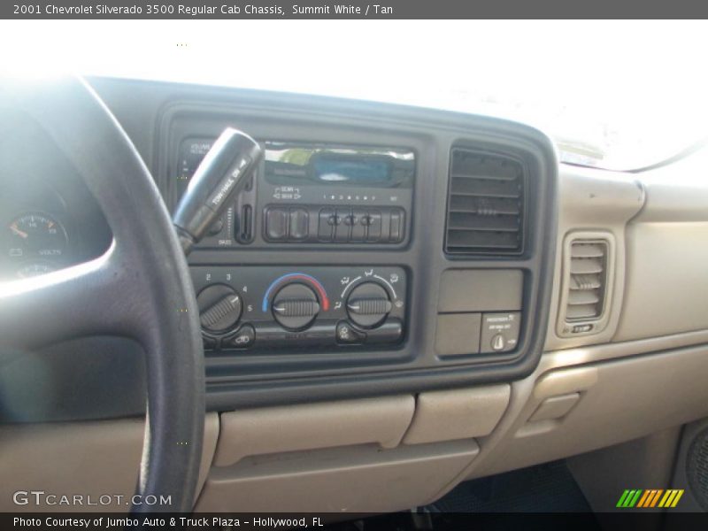 Summit White / Tan 2001 Chevrolet Silverado 3500 Regular Cab Chassis