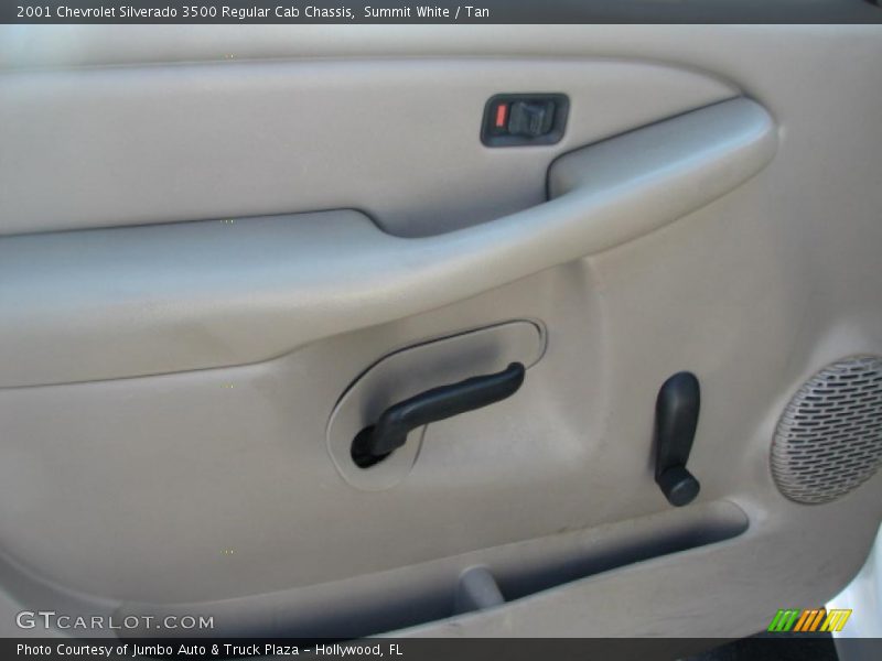 Summit White / Tan 2001 Chevrolet Silverado 3500 Regular Cab Chassis