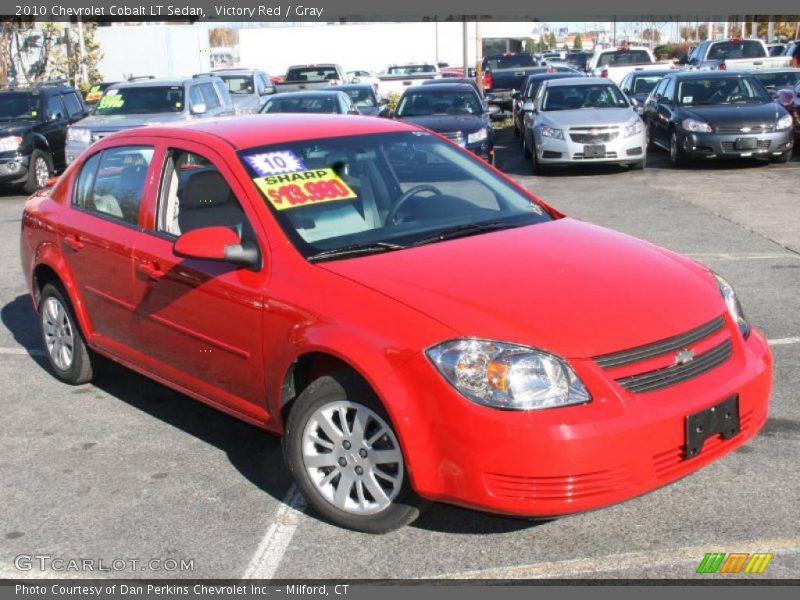 Victory Red / Gray 2010 Chevrolet Cobalt LT Sedan