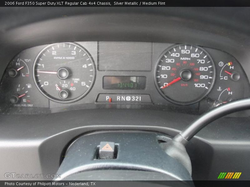Silver Metallic / Medium Flint 2006 Ford F350 Super Duty XLT Regular Cab 4x4 Chassis