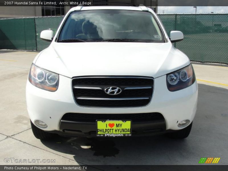 Arctic White / Beige 2007 Hyundai Santa Fe Limited