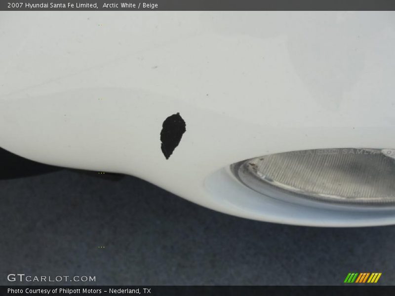 Arctic White / Beige 2007 Hyundai Santa Fe Limited