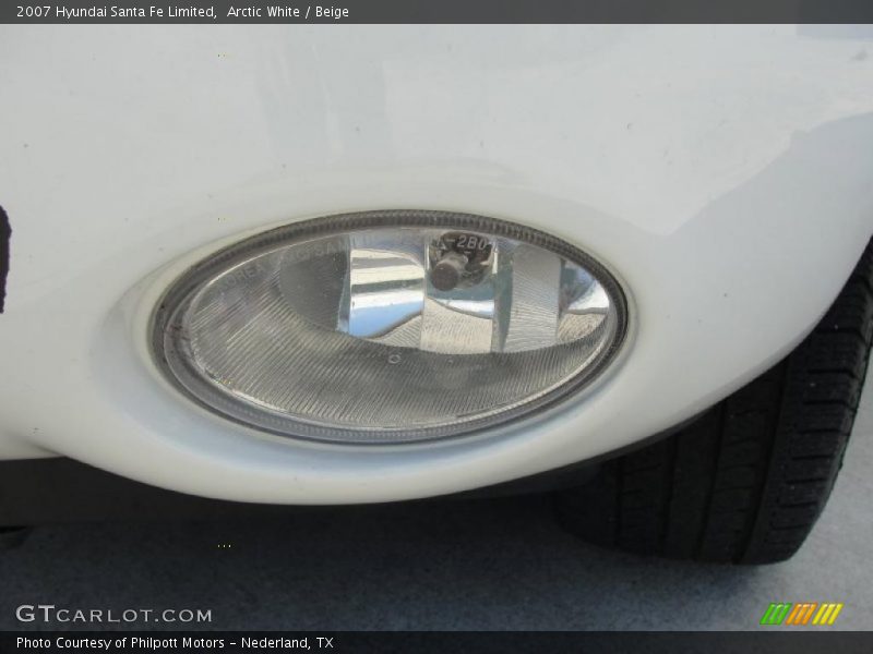 Arctic White / Beige 2007 Hyundai Santa Fe Limited