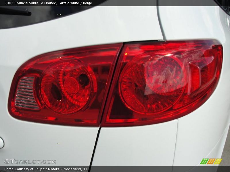 Arctic White / Beige 2007 Hyundai Santa Fe Limited