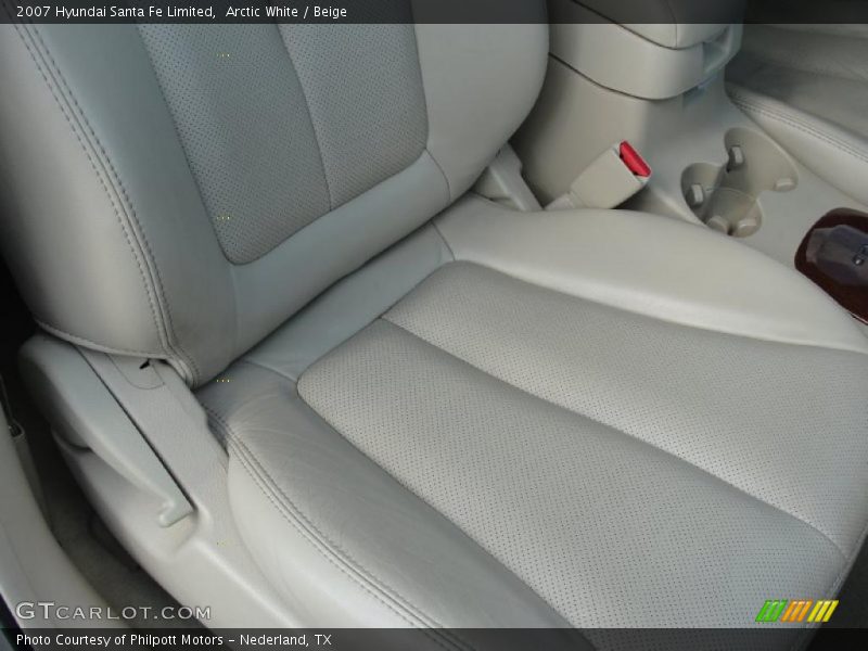 Arctic White / Beige 2007 Hyundai Santa Fe Limited