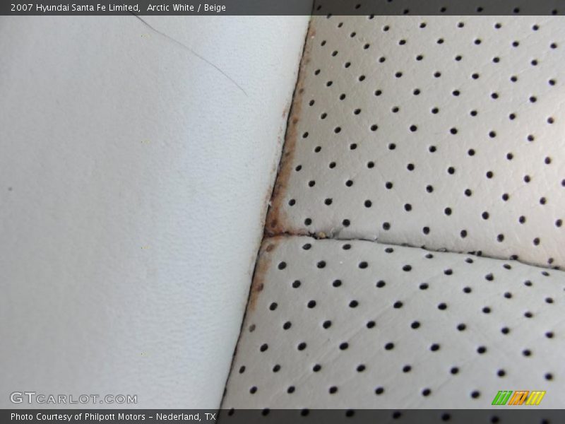 Arctic White / Beige 2007 Hyundai Santa Fe Limited