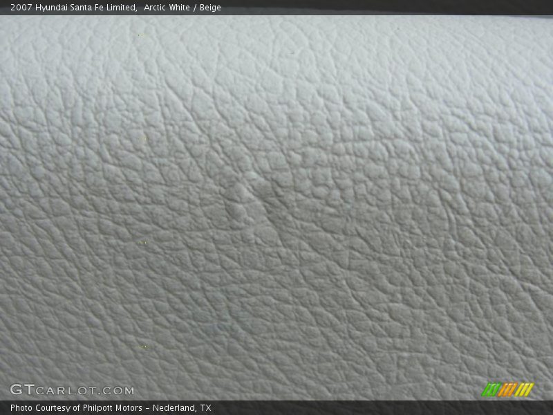 Arctic White / Beige 2007 Hyundai Santa Fe Limited