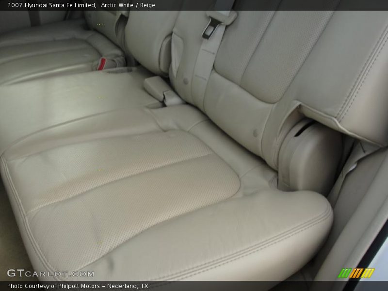 Arctic White / Beige 2007 Hyundai Santa Fe Limited