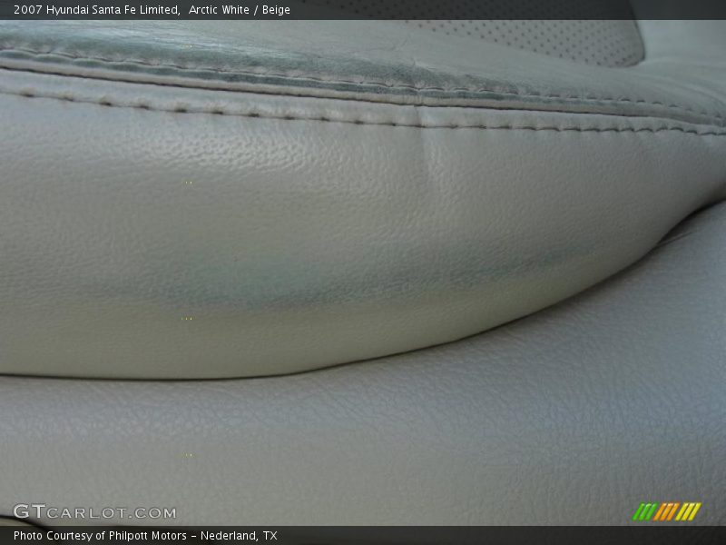Arctic White / Beige 2007 Hyundai Santa Fe Limited
