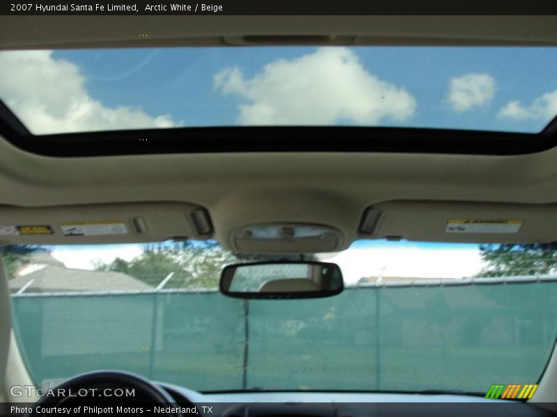 Arctic White / Beige 2007 Hyundai Santa Fe Limited