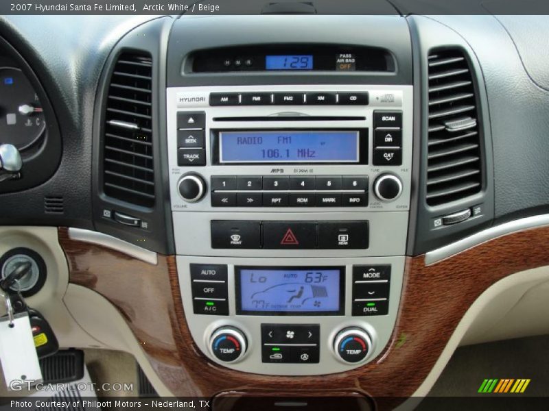 Controls of 2007 Santa Fe Limited