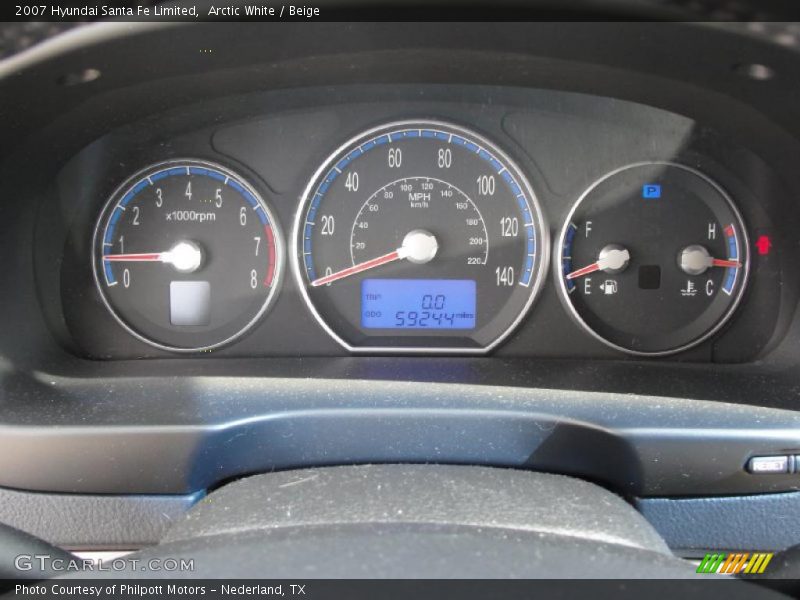  2007 Santa Fe Limited Limited Gauges