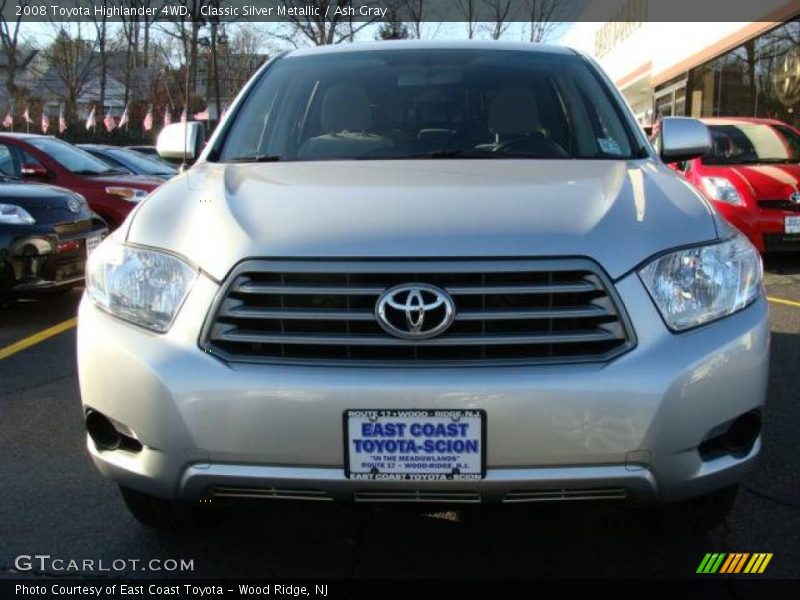 Classic Silver Metallic / Ash Gray 2008 Toyota Highlander 4WD