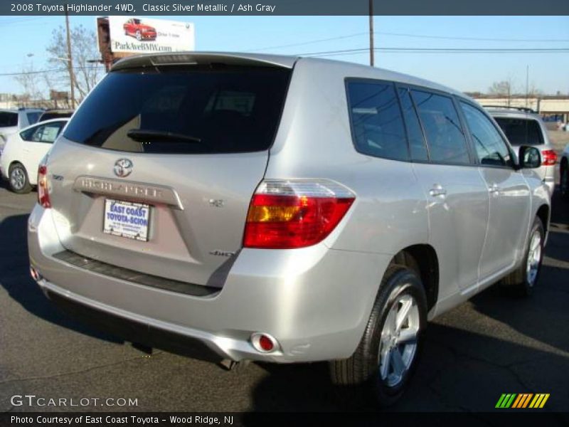 Classic Silver Metallic / Ash Gray 2008 Toyota Highlander 4WD