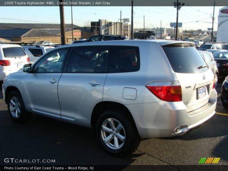 Classic Silver Metallic / Ash Gray 2008 Toyota Highlander 4WD