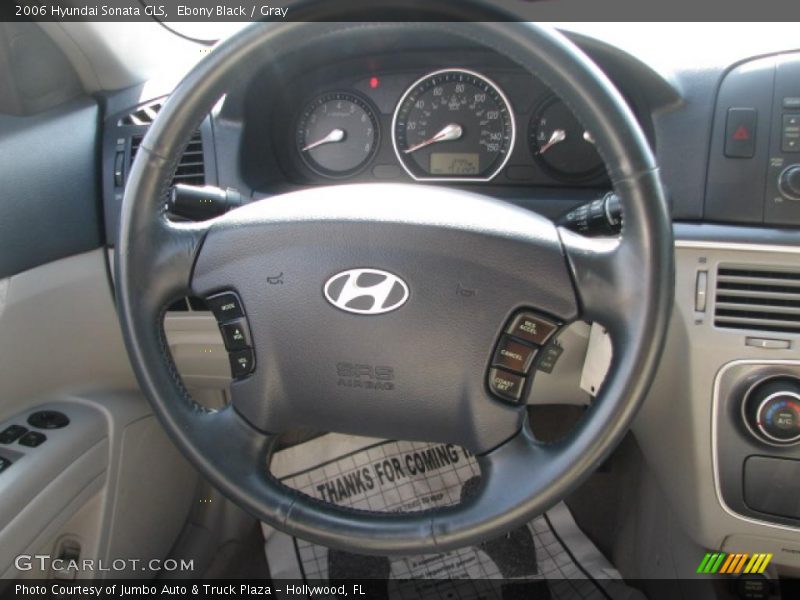 Ebony Black / Gray 2006 Hyundai Sonata GLS
