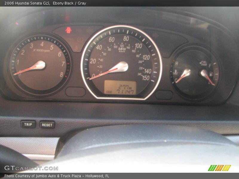 Ebony Black / Gray 2006 Hyundai Sonata GLS