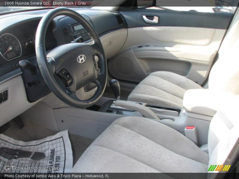 Ebony Black / Gray 2006 Hyundai Sonata GLS