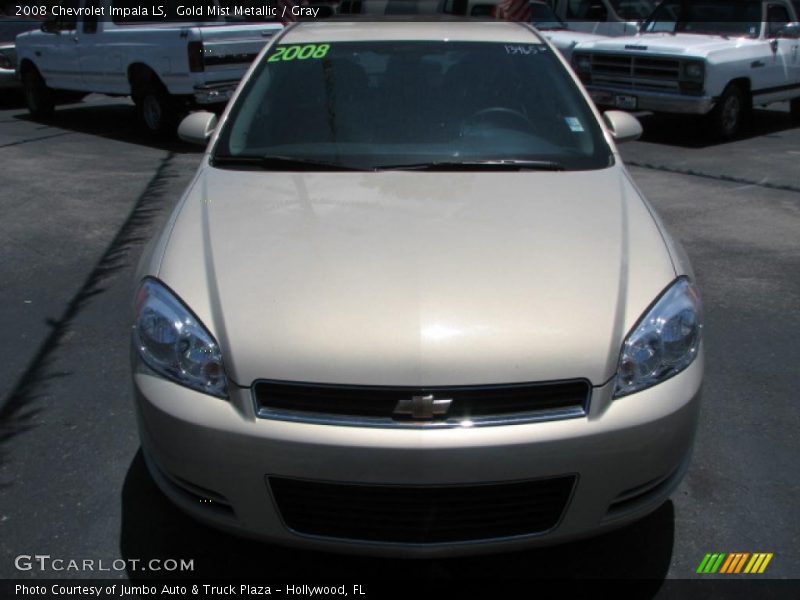 Gold Mist Metallic / Gray 2008 Chevrolet Impala LS