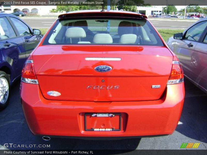 Sangria Red Metallic / Medium Stone 2009 Ford Focus SES Coupe