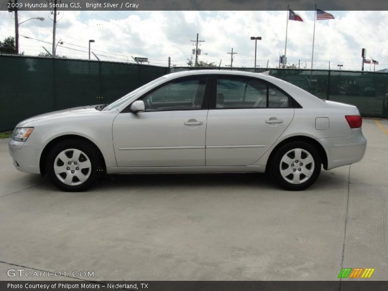 Bright Silver / Gray 2009 Hyundai Sonata GLS