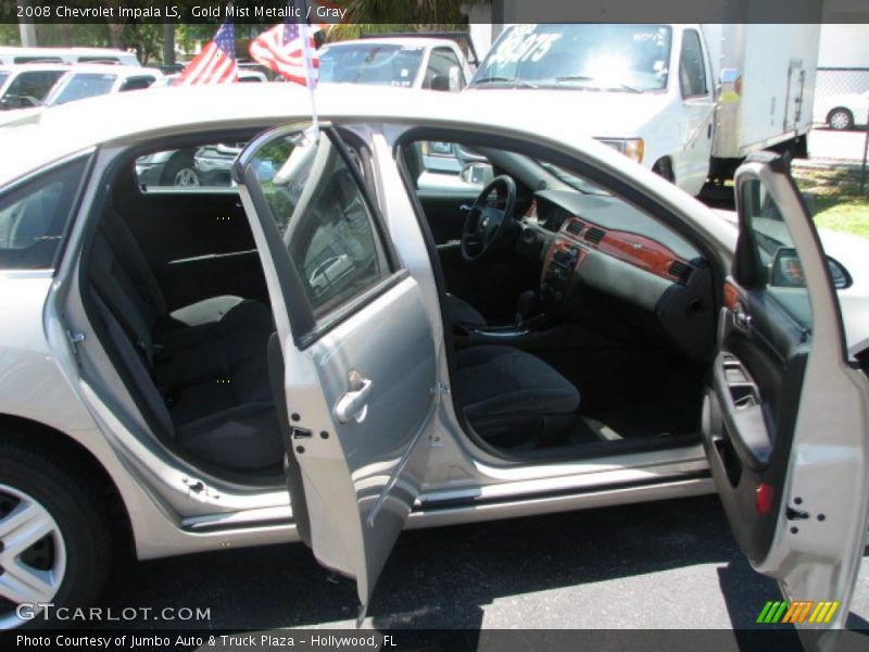 Gold Mist Metallic / Gray 2008 Chevrolet Impala LS